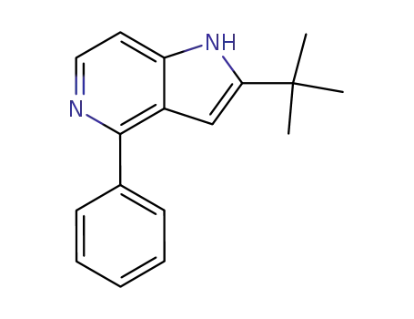 1H-Pyrrolo[3,2-c]pyridine, 2-(1,1-dimethylethyl)-4-phenyl-