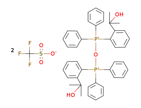 C<sub>42</sub>H<sub>42</sub>O<sub>3</sub>P<sub>2</sub><sup>(2+)</sup>*2CF<sub>3</sub>O<sub>3</sub>S<sup>(1-)</sup>