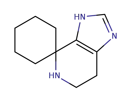 Molecular Structure of 18096-45-2 (3',5',6',7'-TETRAHYDROSPIRO[CYCLOHEXANE-1,4'-IMIDAZO[4,5-C]PYRIDINE])