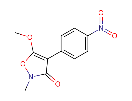 3(2H)-Isoxazolone, 5-methoxy-2-methyl-4-(4-nitrophenyl)-