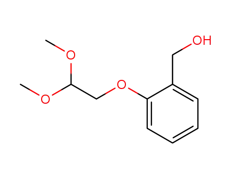 Molecular Structure of 120368-13-0 (Benzenemethanol, 2-(2,2-dimethoxyethoxy)-)