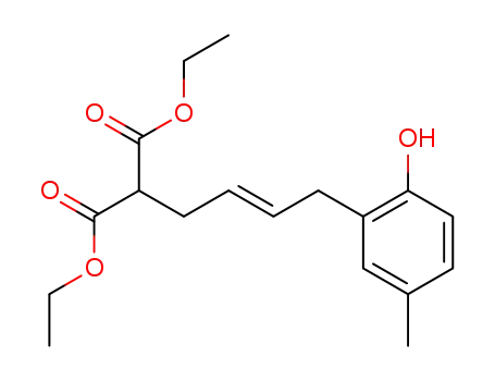 2-[(E)-4-(2-Hydroxy-5-methyl-phenyl)-but-2-enyl]-malonic acid diethyl ester