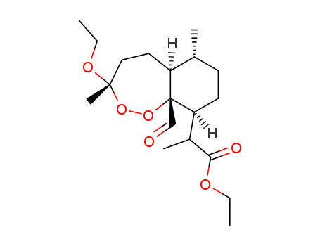 2-((1R,4S,4aR,7S,9aS)-7-Ethoxy-4a-formyl-1,7-dimethyl-octahydro-5,6-dioxa-benzocyclohepten-4-yl)-propionic acid ethyl ester