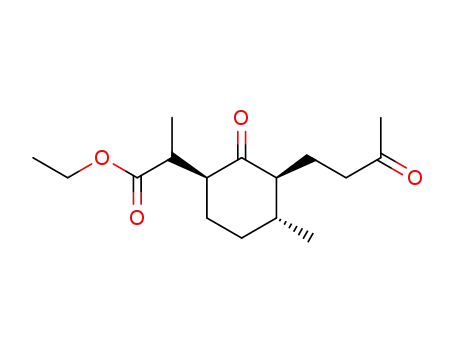 2-[(1S,3S,4R)-4-Methyl-2-oxo-3-(3-oxo-butyl)-cyclohexyl]-propionic acid ethyl ester