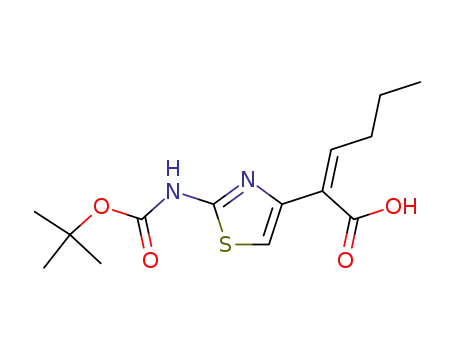 (Z)-2-(2-tert-Butoxycarbonylamino-thiazol-4-yl)-hex-2-enoic acid