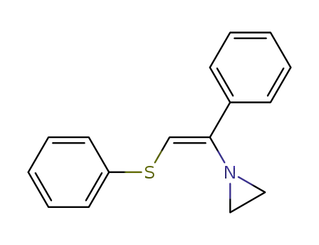 1-((Z)-1-Phenyl-2-phenylsulfanyl-vinyl)-aziridine