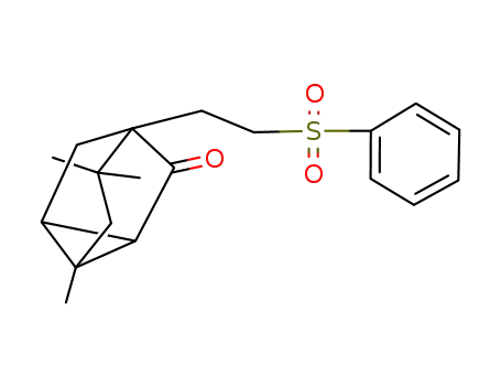 2,4,4-trimethyl-5-<2-(phenylsulfonyl)ethyl>tricyclo<3.2.1.0<sup>2,7</sup>>octan-6-one