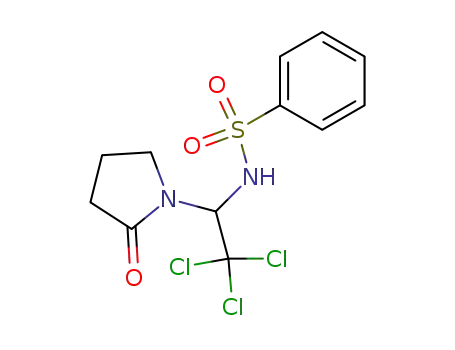N-(2,2,2-trichloro-1-benzenesulfonamidoethyl)pyrrolidone