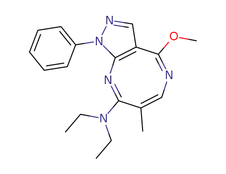 1H-Pyrazolo[3,4-b][1,5]diazocin-8-amine,
N,N-diethyl-4-methoxy-7-methyl-1-phenyl-