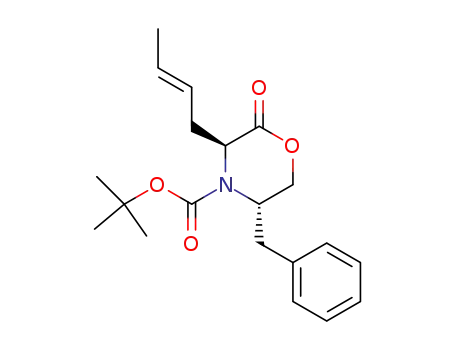 (3S,5S)-5-Benzyl-3-((E)-but-2-enyl)-2-oxo-morpholine-4-carboxylic acid tert-butyl ester