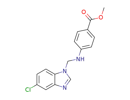 4-[(5-Chloro-benzoimidazol-1-ylmethyl)-amino]-benzoic acid methyl ester