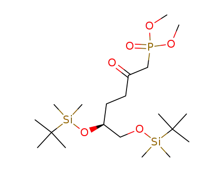[(S)-5,6-Bis-(tert-butyl-dimethyl-silanyloxy)-2-oxo-hexyl]-phosphonic acid dimethyl ester