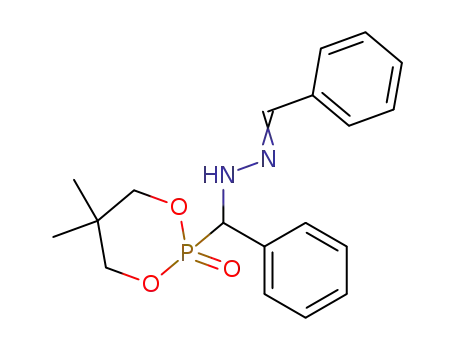 Molecular Structure of 55015-18-4 (N-[(5,5-Dimethyl-2-oxo-2λ<sup>5</sup>-[1,3,2]dioxaphosphinan-2-yl)-phenyl-methyl]-N'-[1-phenyl-meth-(E)-ylidene]-hydrazine)