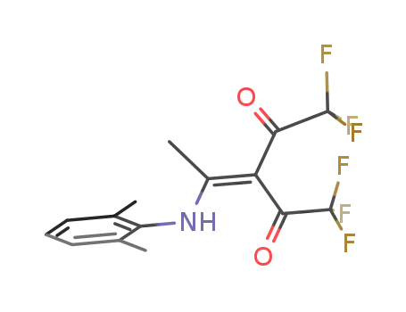 3-[1-((2,6-dimethylphenyl)amino)ethylidene]-1,1,1,5,5,5-hexafluoropentane-2,4-dione