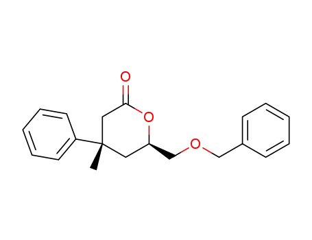 (4S,6R)-6-Benzyloxymethyl-4-methyl-4-phenyl-tetrahydro-pyran-2-one