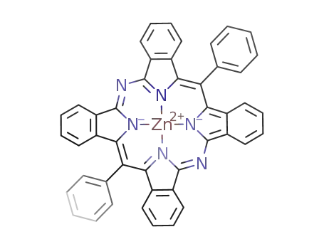 zinc meso-trans-diphenyltetrabenzodiazaporphyrin