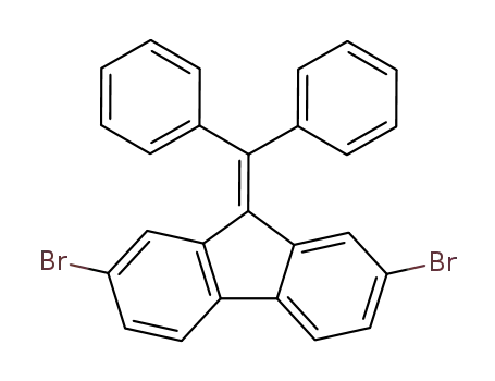 Molecular Structure of 92466-66-5 (9H-Fluorene, 2,7-dibromo-9-(diphenylmethylene)-)