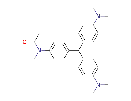 acetic acid-[4-(4,4'-bis-dimethylamino-benzhydryl)-<i>N</i>-methyl-anilide]