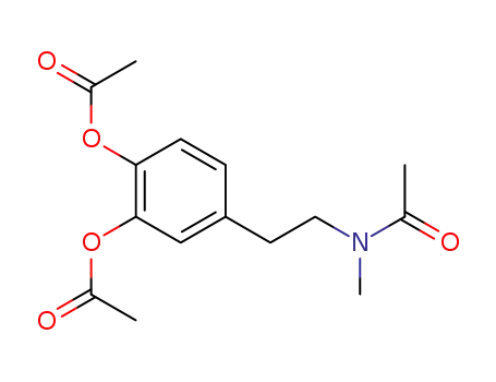 Molecular Structure of 101106-09-6 (1,2-diacetoxy-4-[2-(acetyl-methyl-amino)-ethyl]-benzene)