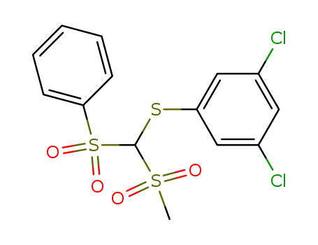 benzenesulfonyl-(3,5-dichloro-phenylsulfanyl)-methanesulfonyl-methane
