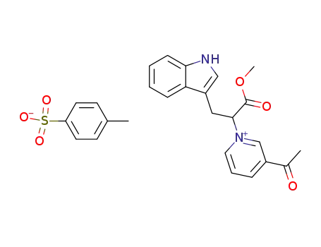 Toluene-4-sulfonate3-acetyl-1-[2-(1H-indol-3-yl)-1-methoxycarbonyl-ethyl]-pyridinium;