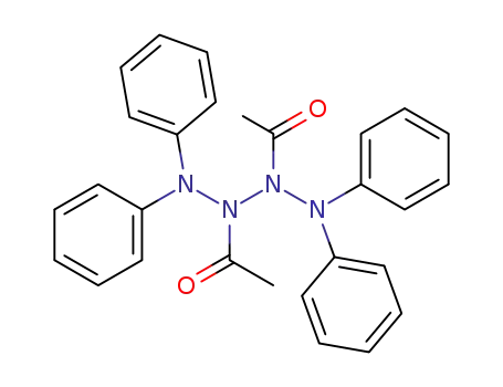 Molecular Structure of 861367-75-1 (2,3-diacetyl-1,1,4,4-tetraphenyl-tetrazane)