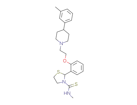 2-{2-[2-(4-m-Tolyl-piperidin-1-yl)-ethoxy]-phenyl}-thiazolidine-3-carbothioic acid methylamide