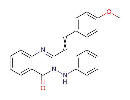 4(3H)-Quinazolinone, 3-anilino-2-(p-methoxystyryl)-