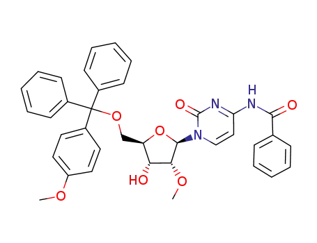 Molecular Structure of 86872-24-4 (5'-O-monomethoxytrityl 2'-O-methyl-N-benzoylcytidine)