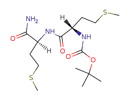 Molecular Structure of 2807-74-1 (L-Methioninamide, N-[(1,1-dimethylethoxy)carbonyl]-L-methionyl-)