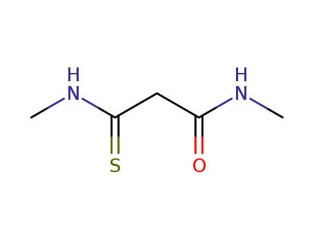 Molecular Structure of 56409-16-6 (Propanamide, N-methyl-3-(methylamino)-3-thioxo-)