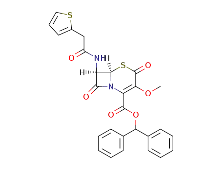 diphenylmethyl 7-(2-thienylacetamido)-3-methoxy-2-oxoceph-3-em-4-carboxylate