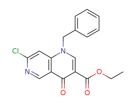 1-Benzyl-7-chloro-4-oxo-1,4-dihydro-[1,6]naphthyridine-3-carboxylic acid ethyl ester
