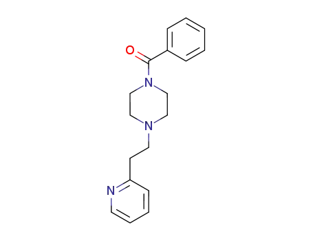 Molecular Structure of 90125-72-7 (Piperazine, 1-benzoyl-4-[2-(2-pyridinyl)ethyl]-)