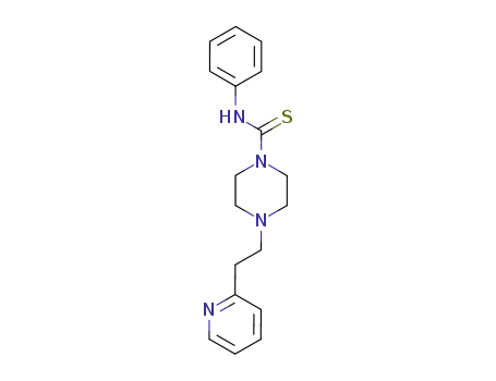 Molecular Structure of 90125-74-9 (1-Piperazinecarbothioamide, N-phenyl-4-[2-(2-pyridinyl)ethyl]-)