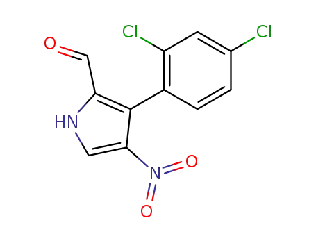1H-Pyrrole-2-carboxaldehyde, 3-(2,4-dichlorophenyl)-4-nitro-