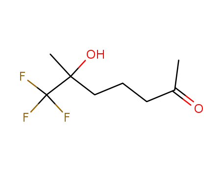 Molecular Structure of 141207-44-5 (2-Heptanone, 7,7,7-trifluoro-6-hydroxy-6-methyl-)