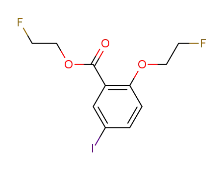 Molecular Structure of 824430-95-7 (Benzoic acid, 2-(2-fluoroethoxy)-5-iodo-, 2-fluoroethyl ester)