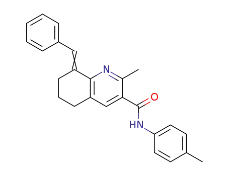 3-Quinolinecarboxamide,
5,6,7,8-tetrahydro-2-methyl-N-(4-methylphenyl)-8-(phenylmethylene)-
