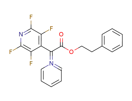 Pyridinium 2-phenylethoxycarbonyl(2,3,5,6-tetrafluoro-4-pyridyl)methylide
