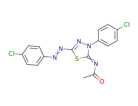 N-[3-(4-Chloro-phenyl)-5-(4-chloro-phenylazo)-3H-[1,3,4]thiadiazol-(2Z)-ylidene]-acetamide