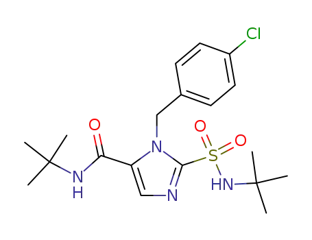 2-tert-Butylsulfamoyl-3-(4-chloro-benzyl)-3H-imidazole-4-carboxylic acid tert-butylamide