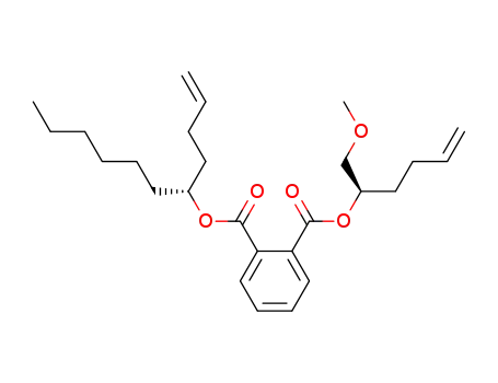 Molecular Structure of 394657-91-1 (1,2-Benzenedicarboxylic acid, (1R)-1-(3-butenyl)heptyl
(1R)-1-(methoxymethyl)-4-pentenyl ester)