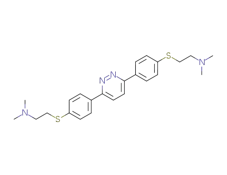 Molecular Structure of 129225-02-1 (Ethanamine,2,2'-[3,6-pyridazinediylbis(4,1-phenylenethio)]bis[N,N-dimethyl- (9CI))