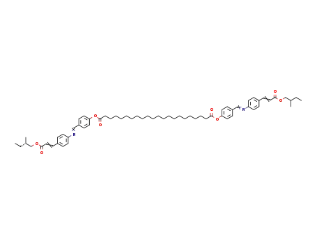 (S)-bis(2-methylbutyl)-3,3'-<1,20-eicosanediylbis<oxy-4,1-phenylenemethyldidynenitrilo-4,1-phenylene>bis<2-propenoate>>