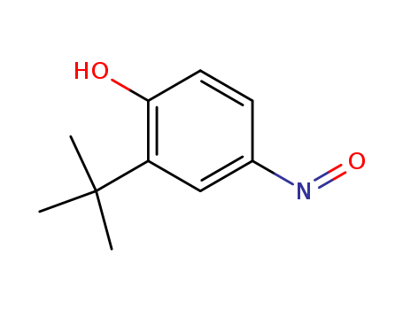 Molecular Structure of 15640-54-7 (Phenol, 2-(1,1-dimethylethyl)-4-nitroso-)