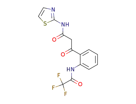 Benzenepropanamide, b-oxo-N-2-thiazolyl-2-[(trifluoroacetyl)amino]-