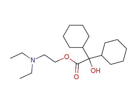 Molecular Structure of 102376-37-4 (dicyclohexyl-hydroxy-acetic acid-(2-diethylamino-ethyl ester))