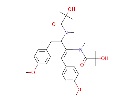 2,3-bis-[(α-hydroxy-isobutyryl)-methyl-amino]-1,4-bis-(4-methoxy-phenyl)-buta-1,3-diene
