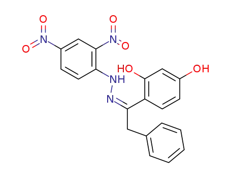 Molecular Structure of 59562-17-3 (2,4-dihydroxy-deoxybenzoin-(2,4-dinitro-phenylhydrazone))